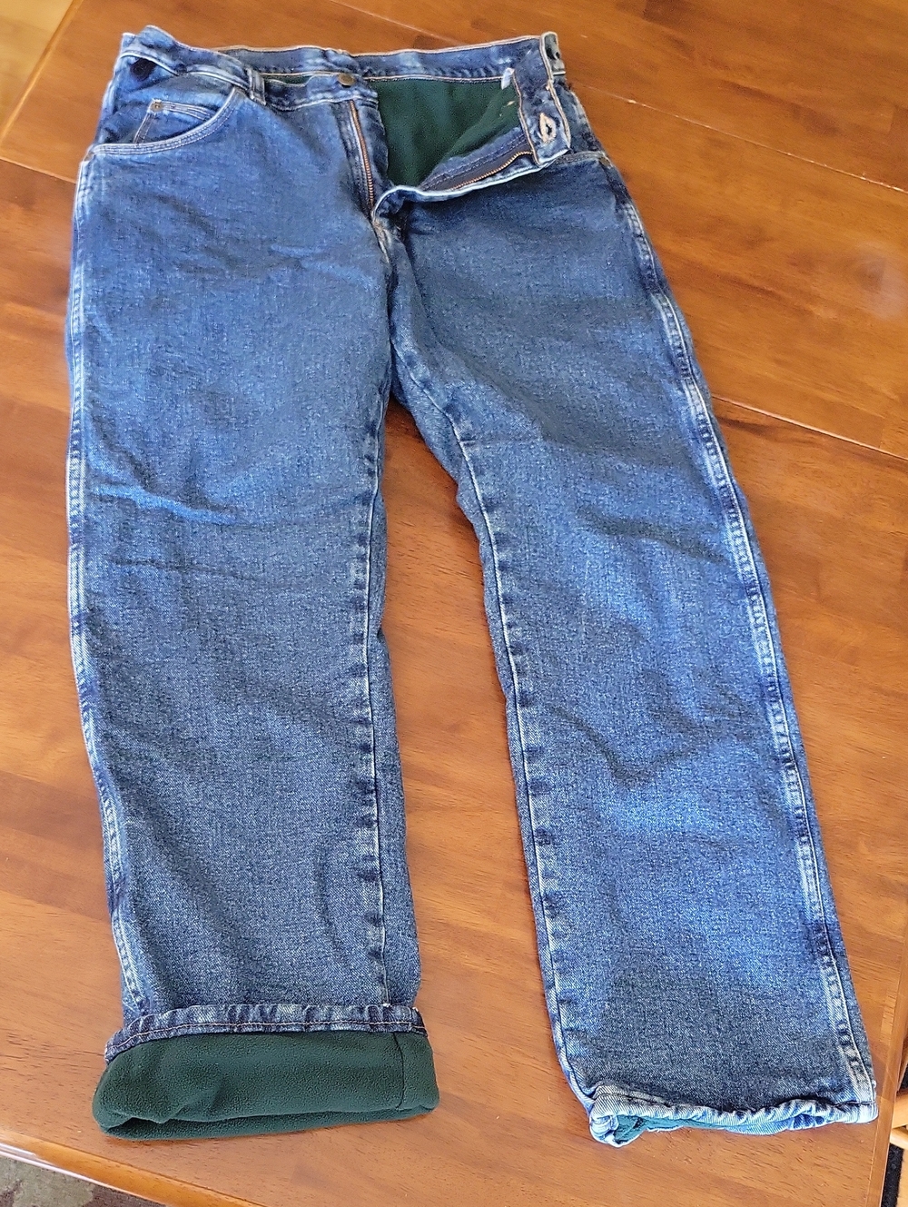 Wrangler Rugged Wear Thermal Jeans, Size 32x30
